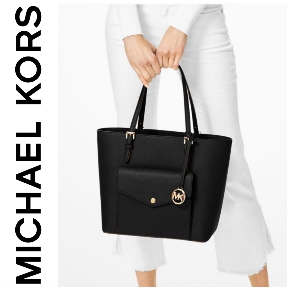 MK Jet Set Saffiano Pocket Tote
